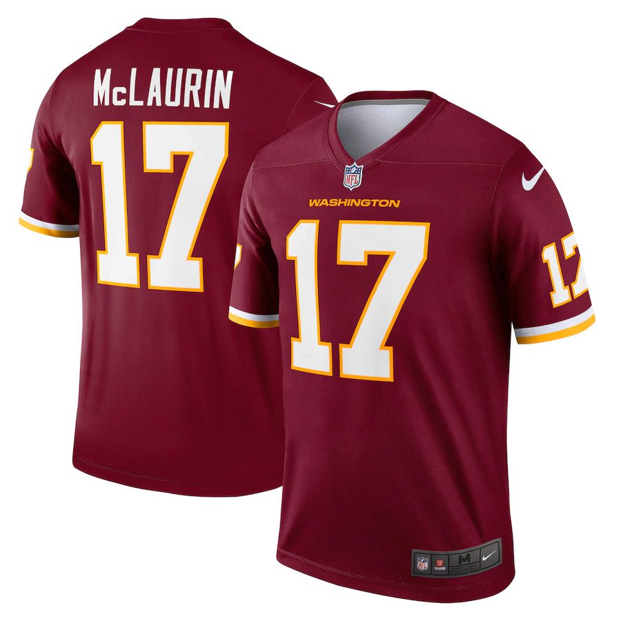 Men Washington Redskins 17 Terry McLaurin Nike Burgundy Legend NFL Jersey